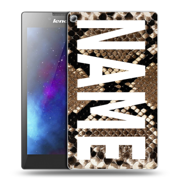 Силиконовый чехол на Lenovo Tab 2 A7-20 с принтом NAME