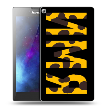 Силиконовый чехол на Lenovo Tab 2 A7-20 с принтом ИМЯ