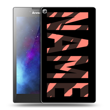 Силиконовый чехол на Lenovo Tab 2 A7-20 с принтом NAME