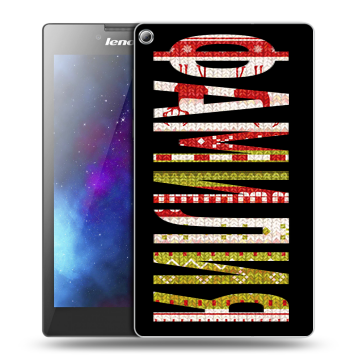 Силиконовый чехол на Lenovo Tab 2 A7-20 с принтом ФАМИЛИЯ