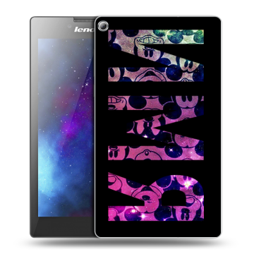 Силиконовый чехол на Lenovo Tab 2 A7-20 с принтом ИМЯ