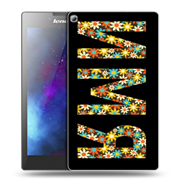 Силиконовый чехол на Lenovo Tab 2 A7-20 с принтом ИМЯ