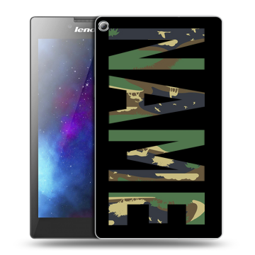 Силиконовый чехол на Lenovo Tab 2 A7-20 с принтом NAME