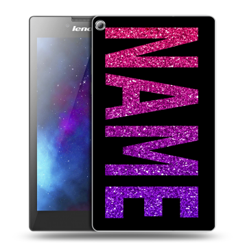 Силиконовый чехол на Lenovo Tab 2 A7-20 с принтом NAME