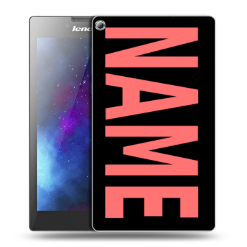 Силиконовый чехол на Lenovo Tab 2 A7-20 с принтом NAME