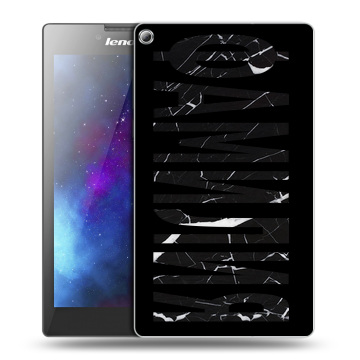 Силиконовый чехол на Lenovo Tab 2 A7-20 с принтом ФАМИЛИЯ