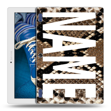 Силиконовый чехол на Lenovo Tab 2 A10-30 с принтом NAME