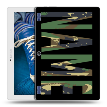 Силиконовый чехол на Lenovo Tab 2 A10-30 с принтом NAME