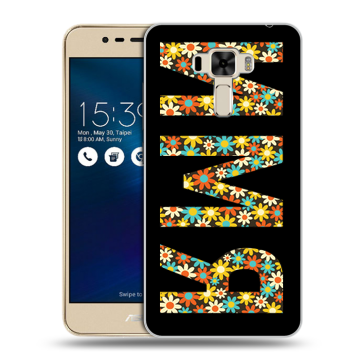 Силиконовый чехол на Asus ZenFone 3 Laser с принтом ИМЯ