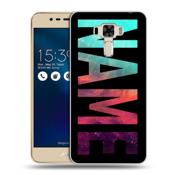Силиконовый чехол на Asus ZenFone 3 Laser с принтом NAME