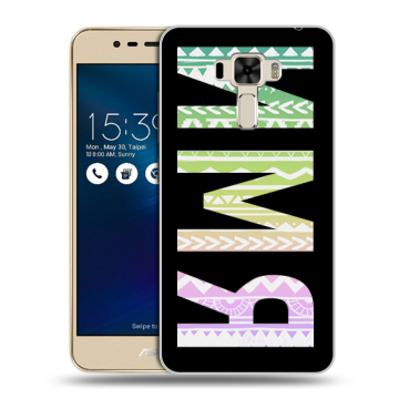 Силиконовый чехол на Asus ZenFone 3 Laser с принтом ИМЯ