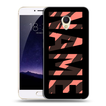Пластиковый чехол на Meizu MX6 с принтом NAME
