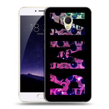 Пластиковый чехол на Meizu MX6 с принтом ИМЯ
