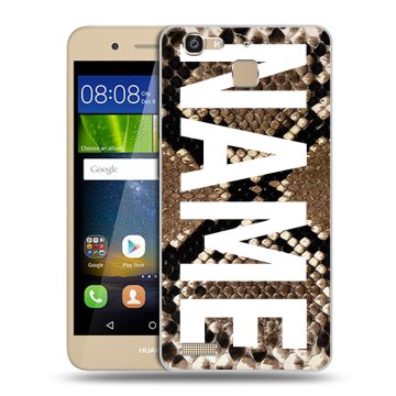 Пластиковый чехол на Huawei GR3 с принтом NAME