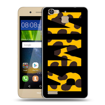 Пластиковый чехол на Huawei GR3 с принтом ИМЯ