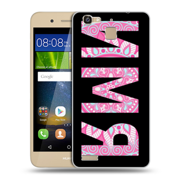 Пластиковый чехол на Huawei GR3 с принтом ИМЯ
