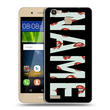 Пластиковый чехол на Huawei GR3 с принтом NAME