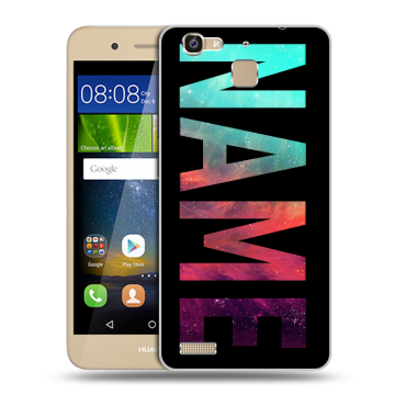 Пластиковый чехол на Huawei GR3 с принтом NAME