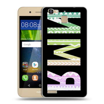 Пластиковый чехол на Huawei GR3 с принтом ИМЯ