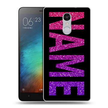 Пластиковый чехол на Xiaomi RedMi Pro с принтом NAME