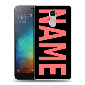 Пластиковый чехол на Xiaomi RedMi Pro с принтом NAME