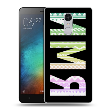 Пластиковый чехол на Xiaomi RedMi Pro с принтом ИМЯ