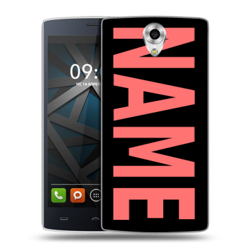 Силиконовый чехол на BQ Hammer с принтом NAME