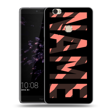 Силиконовый чехол на Huawei Honor Note 8 с принтом NAME