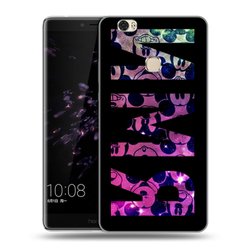 Силиконовый чехол на Huawei Honor Note 8 с принтом ИМЯ