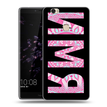 Силиконовый чехол на Huawei Honor Note 8 с принтом ИМЯ
