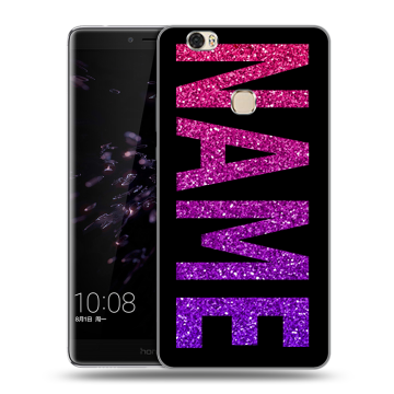 Силиконовый чехол на Huawei Honor Note 8 с принтом NAME