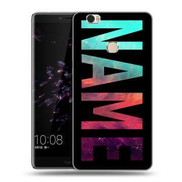 Силиконовый чехол на Huawei Honor Note 8 с принтом NAME