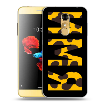Силиконовый чехол на ZTE Blade A910 с принтом ИМЯ