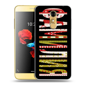 Силиконовый чехол на ZTE Blade A910 с принтом ФАМИЛИЯ