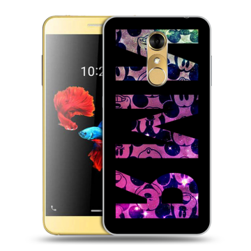 Силиконовый чехол на ZTE Blade A910 с принтом ИМЯ