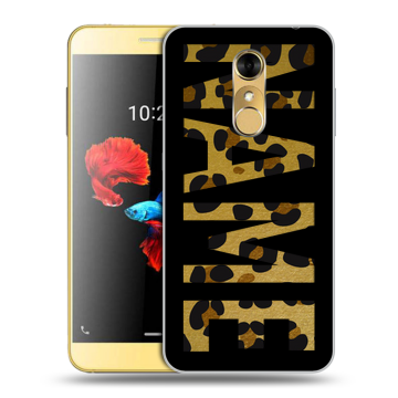 Силиконовый чехол на ZTE Blade A910 с принтом NAME