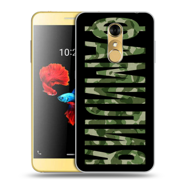 Силиконовый чехол на ZTE Blade A910 с принтом ФАМИЛИЯ