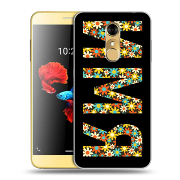Силиконовый чехол на ZTE Blade A910 с принтом ИМЯ