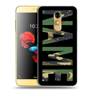 Силиконовый чехол на ZTE Blade A910 с принтом NAME