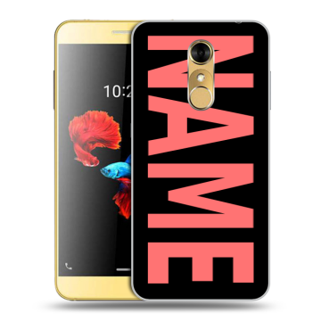 Силиконовый чехол на ZTE Blade A910 с принтом NAME