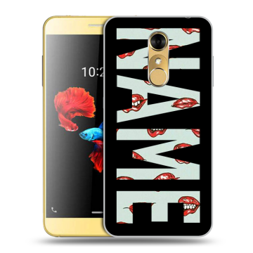 Силиконовый чехол на ZTE Blade A910 с принтом NAME