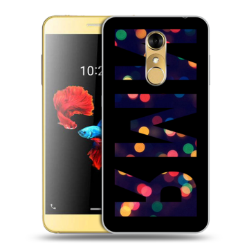 Силиконовый чехол на ZTE Blade A910 с принтом ИМЯ