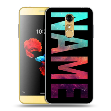 Силиконовый чехол на ZTE Blade A910 с принтом NAME