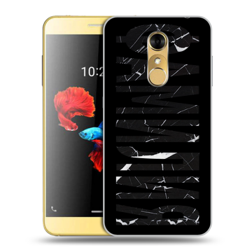 Силиконовый чехол на ZTE Blade A910 с принтом ФАМИЛИЯ