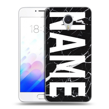 Пластиковый чехол на Meizu M3E с принтом NAME