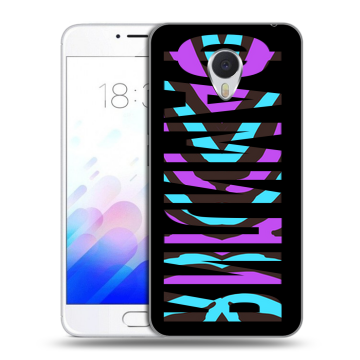 Пластиковый чехол на Meizu M3E с принтом ФАМИЛИЯ