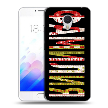 Пластиковый чехол на Meizu M3E с принтом ФАМИЛИЯ
