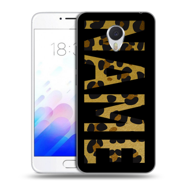 Пластиковый чехол на Meizu M3E с принтом NAME