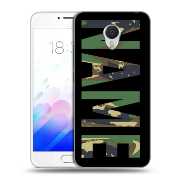 Пластиковый чехол на Meizu M3E с принтом NAME