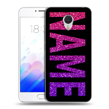 Пластиковый чехол на Meizu M3E с принтом NAME
